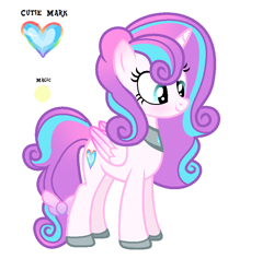Size: 818x776 | Tagged: safe, artist:somecoconut, princess flurry heart, alicorn, pony, g4, base used, bow, clothes, cutie mark, female, jewelry, necklace, older, older flurry heart, shoes, simple background, solo, tail bow, white background
