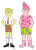 Size: 1280x1797 | Tagged: safe, artist:gianlucarueger2002, equestria girls, g4, crossover, duo, duo male, equestria girls style, equestria girls-ified, male, patrick star, simple background, spongebob squarepants, spongebob squarepants (character), transparent background