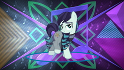 Size: 3840x2160 | Tagged: safe, artist:jhayarr23, artist:laszlvfx, edit, coloratura, earth pony, pony, g4, bedroom eyes, clothes, female, high res, looking at you, mare, rara, solo, wallpaper, wallpaper edit