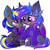 Size: 3000x3000 | Tagged: safe, artist:pesty_skillengton, oc, oc only, oc:grey, oc:rapid shadow, bat pony, pony, unicorn, blushing, clothes, couple, cute, ear fluff, eyes closed, flower, flower in hair, freckles, gay, heart, heart eyes, high res, hoodie, looking at each other, male, oc x oc, rapid x grey, scarf, shipping, socks, striped socks, wingding eyes, wings