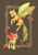Size: 2894x4093 | Tagged: safe, artist:shore2020, clypeus, changedling, changeling, duo, flower, flying, smiling, spread wings, wings