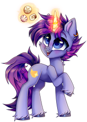 Size: 2255x3170 | Tagged: safe, alternate version, artist:_spacemonkeyz_, oc, oc only, pony, unicorn, background removed, glowing horn, high res, horn, magic, simple background, solo, telekinesis, transparent background, unshorn fetlocks