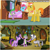 Size: 1000x1000 | Tagged: safe, artist:thor-disciple, edit, edited screencap, screencap, carrot cake, cup cake, spike, twilight sparkle, zecora, dragon, earth pony, pony, unicorn, zebra, g4, secret of my excess, female, hit, male, mare, scrunchy face, slap, slapping, stallion, strike (action), unicorn twilight, zecora's hut