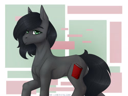 Size: 3150x2362 | Tagged: safe, artist:chrystal_company, oc, oc only, earth pony, pony, abstract background, earth pony oc, high res, solo