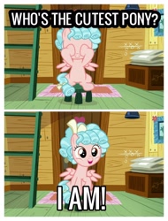 Size: 2522x3326 | Tagged: safe, edit, edited screencap, screencap, cozy glow, pegasus, pony, g4, marks for effort, caption, comic, cozybetes, cute, female, filly, high res, solo, truth