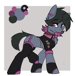 Size: 1804x1808 | Tagged: safe, artist:beardie, oc, oc only, pony, clothes, socks, solo, sword, weapon