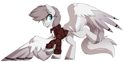 Size: 2877x1449 | Tagged: safe, artist:beardie, oc, oc only, pegasus, pony, clothes, cute, jacket, large wings, male, stallion, wings