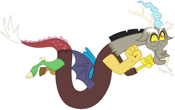 Size: 3077x1949 | Tagged: safe, artist:yanoda, discord, draconequus, g4, twilight's kingdom, cute, discute, disquee, faic, male, simple background, solo, transparent background, vector