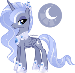 Size: 1920x1853 | Tagged: safe, artist:limedazzle, oc, oc only, oc:luminous moon, alicorn, pony, alicorn oc, concave belly, female, horn, mare, show accurate, simple background, slender, solo, thin, transparent background, wings