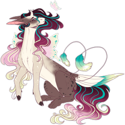 Size: 2320x2321 | Tagged: safe, artist:sleepy-nova, oc, oc only, oc:ethereal, draconequus, hybrid, female, high res, interspecies offspring, offspring, parent:discord, parent:fluttershy, parents:discoshy, simple background, solo, transparent background