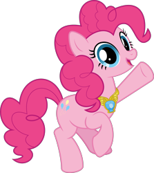 Size: 5969x6697 | Tagged: safe, artist:jhayarr23, part of a set, pinkie pie, earth pony, pony, g4, absurd resolution, element of laughter, female, mare, open mouth, simple background, solo, transparent background