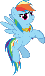 Size: 4767x7962 | Tagged: safe, artist:jhayarr23, part of a set, rainbow dash, pegasus, pony, g4, absurd resolution, element of loyalty, female, flying, looking at you, mare, simple background, solo, transparent background, vector