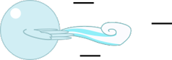 Size: 315x111 | Tagged: safe, artist:mega-poneo, oc, oc only, oc:snowdrop, pegasus, pony, ball, crossover, female, filly, mare, motion lines, rolling, simple background, solo, spin dash, spread wings, transparent background, wings
