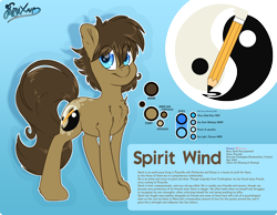 Size: 4500x3500 | Tagged: safe, artist:fluffyxai, oc, oc only, oc:spirit wind, earth pony, pony, male, reference sheet, smiling, stallion