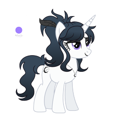 Size: 1597x1653 | Tagged: safe, artist:darbypop1, oc, oc only, oc:raven (darbypop1), pony, unicorn, female, jewelry, mare, necklace, simple background, solo, transparent background