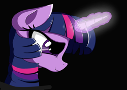 Size: 3508x2480 | Tagged: safe, artist:itchystomach, twilight sparkle, pony, unicorn, g4, female, high res, magic, solo