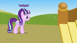 Size: 1920x1080 | Tagged: safe, artist:ursamanner, starlight glimmer, twilight sparkle, alicorn, pony, unicorn, g4, angry, animated, broom, eye twitch, female, flower, flower field, happy, house, levitation, magic, mare, no sound, poppy, s5 starlight, show accurate, smiling, stairs, starlight glimmer is not amused, surprised, telekinesis, trollight sparkle, trotting, twilight sparkle (alicorn), twilight's castle, unamused, webm