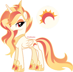 Size: 1920x1889 | Tagged: safe, artist:limedazzle, oc, oc only, oc:sunrise glow, alicorn, pony, alicorn oc, concave belly, female, horn, mare, show accurate, simple background, slender, solo, thin, transparent background, wings
