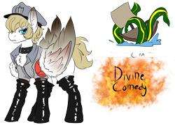 Size: 5469x3907 | Tagged: safe, artist:brainiac, oc, oc only, oc:divine comedy, pegasus, pony, bottomless, clothes, male, partial nudity, simple background, solo, stallion, transparent background