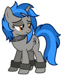 Size: 5401x6250 | Tagged: safe, artist:estories, oc, oc only, oc:homage, pony, unicorn, fallout equestria, g4, absurd resolution, female, mare, shackles, simple background, solo, transparent background, vector