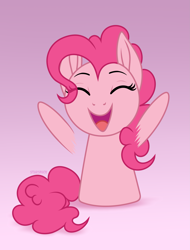 Size: 2655x3500 | Tagged: safe, artist:starshade, pinkie pie, earth pony, pony, g4, chibi, cute, diapinkes, eyes closed, female, high res, mare, open mouth, solo