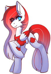 Size: 1842x2648 | Tagged: safe, artist:raya, oc, oc only, oc:making amends, pegasus, pony, colored wings, female, mare, raised hoof, rayaexperimental, rule 63, simple background, solo, transparent background, two toned wings, wings