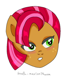 Size: 1000x1156 | Tagged: safe, artist:wrath-marionphauna, babs seed, pony, g4, digital art, female, simple background, solo, transparent background
