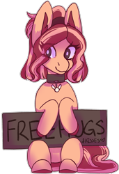 Size: 2151x3152 | Tagged: safe, artist:raya, oc, oc only, oc:bunsetti, pony, high res, rayaexperimental, sign, simple background, solo, transparent background