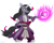 Size: 3000x2400 | Tagged: safe, artist:rockhoppr3, oleander (tfh), unicorn, anthro, them's fightin' herds, armor, book, clothes, community related, fantasy class, female, fireball, high res, robe, solo, unicornomicon