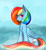 Size: 2880x3120 | Tagged: safe, artist:renarde-louve, rainbow dash, pegasus, pony, g4, female, high res, solo