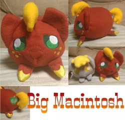 Size: 1960x1884 | Tagged: safe, artist:sew_adorkable, big macintosh, derpy hooves, g4, embroidery, freckles, irl, photo, plushie, tsum tsum