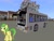 Size: 2048x1536 | Tagged: safe, artist:eugenebrony, artist:topsangtheman, apple fritter, earth pony, pony, g4, apple family member, bus, female, house, looking at you, minecraft, photoshopped into minecraft, solo