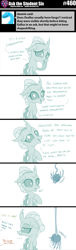Size: 800x2643 | Tagged: safe, artist:sintakhra, ocellus, changedling, changeling, spider, tumblr:studentsix, g4, ..., cute, female, not impressed, ocellus is not amused, offscreen character, plushie, prank, prank fail, solo, toy, unamused