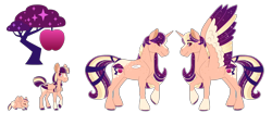 Size: 6000x2500 | Tagged: safe, artist:jackiebloom, alicorn, pony, baby, baby pony, colored wings, female, filly, magical lesbian spawn, mare, multicolored wings, offspring, parent:applejack, parent:twilight sparkle, parents:twijack, simple background, transparent background, wings