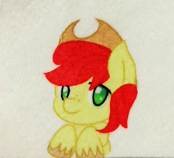 Size: 1125x1020 | Tagged: safe, artist:sew_adorkable, bright mac, earth pony, pony, g4, brightabetes, capsule, cute, gacha, male, plushie, solo, wip