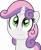 Size: 2985x3600 | Tagged: safe, artist:slb94, artist:whitediamonds, sweetie belle, pony, g4, cute, diasweetes, female, high res, looking at something, simple background, solo, transparent background, vector