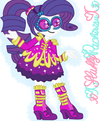 Size: 1024x1229 | Tagged: safe, artist:xxfluffypachirisuxx, rarity, equestria girls, friendship through the ages, g4, female, outfit, simple background, solo, transparent background