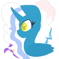 Size: 1000x1000 | Tagged: safe, artist:offbrandwasteland, oc, oc:fleurbelle, alicorn, pony, adorabelle, alicorn oc, bow, cute, female, hair bow, horn, mare, simple background, transparent background, wings, yellow eyes