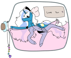 Size: 1280x1038 | Tagged: safe, artist:iamwolfie-bell, oc, oc:fleurbelle, alicorn, pony, :p, adorabelle, alicorn oc, bottle, bow, cork, cute, female, hair bow, horn, mare, message, simple background, stars, swimming, tongue out, transparent background, wings