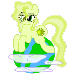 Size: 9000x10000 | Tagged: safe, artist:pokemonfan111, oc, oc only, earth pony, pony, corona, coronavirus, covid-19, cute, deadly, ponified, simple background, slime mane, slime tail, solo, transparent background, virus