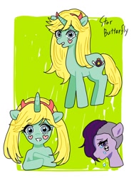 Size: 768x1024 | Tagged: dead source, safe, artist:raimugi____, pony, unicorn, crossover, digital art, ponified, star butterfly, star vs the forces of evil