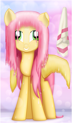 Size: 981x1660 | Tagged: safe, artist:ctb-36, artist:trickynicky, edit, fluttershy, pegasus, pony, g4, abstract background, cute, female, mare, shyabetes, smiling, solo, wet, wet mane