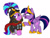 Size: 900x675 | Tagged: safe, artist:slamjam, starlight glimmer, twilight sparkle, alicorn, pony, g4, angry, cape, centurion, clothes, galea, helmet, historical roleplay starlight, roman, simple background, starlight is very amused, this will end in rebellion, this will end in revolution, trollight glimmer, twilight sparkle (alicorn), twilight sparkle is not amused, unamused, white background