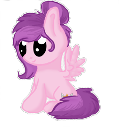 Size: 1500x1600 | Tagged: safe, artist:vaileaa, oc, oc only, oc:golden fly, pegasus, pony, chibi, pegasus oc, simple background, solo, transparent background, wings