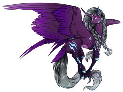Size: 2929x2183 | Tagged: safe, artist:oneiria-fylakas, oc, oc only, oc:diamond core, alicorn, pony, female, high res, mare, simple background, solo, tail feathers, transparent background