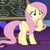 Size: 378x379 | Tagged: safe, screencap, fluttershy, pony, g4, growing up is hard to do, butt, chalkboard, cropped, female, flutterbutt, plot, solo