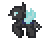Size: 42x40 | Tagged: safe, artist:zeka10000, changeling, pony, animated, flying, pixel art, simple background, solo, terraria, transparent background