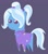 Size: 1280x1470 | Tagged: safe, artist:egor418, trixie, pony, unicorn, g4, alternate hairstyle, babysitter trixie, clothes, cute, dark background, diatrixes, female, gameloft interpretation, hoodie, horn, lineless, mare, minimalist, pigtails, pointy ponies, simple background, solo