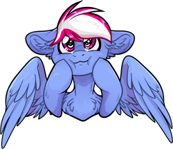 Size: 2352x2022 | Tagged: safe, artist:sherochan, oc, oc only, oc:steam loco, pegasus, pony, chest fluff, commission, cute, excited, floppy ears, high res, male, pegasus oc, simple background, solo, sticker, sticker pack, transparent background, wings, ych result