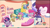 Size: 1366x768 | Tagged: safe, screencap, applejack, fluttershy, pinkie pie, rainbow dash, rarity, twilight sparkle, alicorn, earth pony, pegasus, pony, unicorn, badge of shame, g4, g4.5, my little pony: pony life, chef's hat, chubby cheeks, crying, cupcake, double chin, fat, female, food, hat, mane six, mare, nose in the air, ocular gushers, oven, twilard sparkle, twilight sparkle (alicorn), weight gain